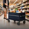 Chariot Relaxdays, pliable, 150 kg, poignée télescopique, Voir les images du produit 2