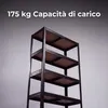 IvoQ Scaffale Nero - Scaffale portaoggetti in metallo - Anteprima dell’immagine prodotto 3