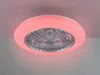 LED Deckenventilator STRALSUND Ø50cm Silber RGB Farbwechsel Produktbild-Vorschau 6
