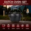 GUSSKÖNIG Dutch Oven Set 7L avec pieds - Marmite de feu Voir les images du produit 2