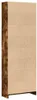 vidaXL Libreria in rovere fumé 60x24x176 cm materiale a Anteprima dell’immagine prodotto 5