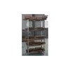 A metal shelving unit with multiple shelves, each holding several bricks. Náhled obrázku produktu