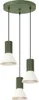 Lampa wisząca ryflowana ESTRIA zielono-beżowa 3xE14x15W Podgląd zdjęcia produktu 1