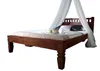 MASSIVMOEBEL24 Bett Akazie 200x200x90 nougat lackiert Produktbild-Vorschau 1