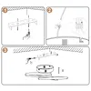 ZMH LED lampa sufitowa lampa sufitowa korytarz ściemnialna Podgląd zdjęcia produktu 8