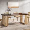 A dining table set in a dining room with chairs and decor. Anteprima dell’immagine prodotto