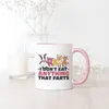 I Don't Eat Anything That Farts Tasse Rosa Vegan Vegetarier Produktbild-Vorschau 4