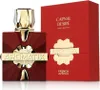 A perfume bottle and its box are displayed against a white background. Voir les images du produit