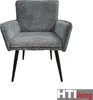 Stuhl Mesilla gepolstert Chenille-Optik 41x60x94 cm (BxTxH) Produktbild-Vorschau 3