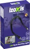 The image shows the product packaging for an LED neck reading light, with a lifestyle image of a person reading on the front. Anteprima dell’immagine prodotto