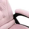 masážne kancelárske kreslo vidaXL Pink Velvet Náhľad obrázku produktu 4