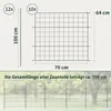Teichzaun Gartenzaun Hundezaun - Metall Gitterzaun aus Produktbild-Vorschau 2