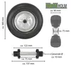Schubkarrenrad  Vollgummi Pannensicher 4.80/4.00-8 mit Produktbild-Vorschau 3