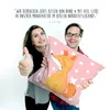 Mr. & Mrs. Panda kuschelkissen 40x40 Einhorn Wunsch - Rot Produktbild-Vorschau 4