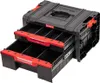 A black and red tool chest with two drawers, shown from a slightly elevated front-left angle on a white background. Náhled obrázku produktu