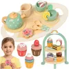 Kruzzel 26418: Kinderspielzeug, ein Tee-Set aus Holz mit Produktbild-Vorschau 4