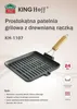 KINGHOFF KH-1107 24 cm Grillpfanne aus Gusseisen Produktbild-Vorschau 5