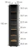 Wysoka szafka narożna Vicco Irma Antracyt/Artisan 33 x 192 Podgląd zdjęcia produktu 7