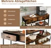 A collage of images showcasing a console table with various storage solutions and decorative items. Náhľad obrázku produktu