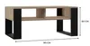 Stolik ława Modern 2P sonoma czarny 90 x 58 x 50 cm Podgląd zdjęcia produktu 4