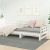vidaXL Rozkládací lehátko bílé masivní borovice 2x(90x200) Náhled obrázku produktu 2