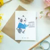 Mr. & Mrs. Panda babykarte Facharzt für Radiologie Herz - Produktbild-Vorschau 2