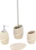 Portasapone Tendance in poliresina beige 11,5x10x2 cm Anteprima dell’immagine prodotto 5