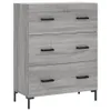 Buffet haut Sonoma gris 69,5x34x180 cm Bois d'ingénierie Voir les images du produit 7