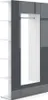 Vicco Garderobe Mats, 36.6 x 191 cm, Anthrazit Produktbild-Vorschau 1