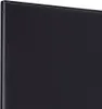 A close-up, angled view of the side and top edge of a black television screen. Voir les images du produit