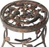 Tabouret de fleur Métal Noir Rond 52 cm Support de fleur Voir les images du produit 12