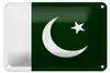 Blechschild Flagge Pakistans 18x12cm Flag of Pakistan Produktbild-Vorschau 1