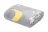 Glow in the Dark Decke 150x200 Eule mit Mond und Sternen im Produktbild-Vorschau 2