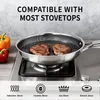 7-Teiliges Edelstahl-Kochgeschirr-Set，3 Bratpfannen Produktbild-Vorschau 7