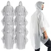 6x Einweg Regenjacke & Regenponcho mit Kaputze - Einmal Produktbild-Vorschau 2