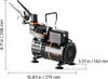 Set di aerografi VEVOR da 1/6 hp con compressore d'aria, 3 Anteprima dell’immagine prodotto 8