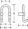 HEWI Doppelhaken Polyamid reinweiß 8019004099 Produktbild-Vorschau 4