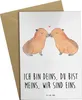 Mr. & Mrs. Panda babykarte Capybara Liebe - Weiß - Produktbild-Vorschau 1