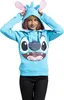 Lilo & Stitch Frauenhoodie L Hellblau Uni Stitch-Anzug Produktbild-Vorschau 7