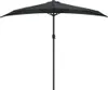 Balkon-Sonnenschirm mit Alu-Mast Anthrazit 270x144 cm Produktbild-Vorschau 3
