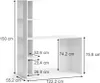 Pracovní stůl Vicco Tower Bílá 122.2 x 55.2 cm se 4 Náhled obrázku produktu 3