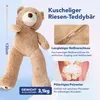Riesenteddybär XXL 130cm - Kuscheltier Plüschbär Kuschelbär Produktbild-Vorschau 4