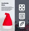 2 bonnets de Noël en velours rouge - Noël Voir les images du produit 6