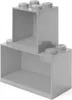 LEGO Bausteinregal-Set BRICK SHELF 2-teilig grau Produktbild-Vorschau 11