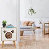 Relaxdays Armadietto per gatti con porta, A x L x P: 50 x Anteprima dell’immagine prodotto 6