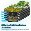 Quictent Hochbeet 180x90x45cm Oval, Pflanzkasten aus Produktbild-Vorschau 6