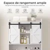 Toilettenschrank über dem WC, ALIGHTUP, 2 Türen, 2 Produktbild-Vorschau 3