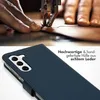 Selencia Echtleder Klapphülle Samsung Galaxy S23 - Blau Produktbild-Vorschau 2