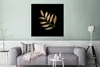 MuchoWow® Poster Gold - Äste - Blatt 75x75 cm - Wand Produktbild-Vorschau 5