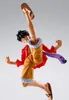A dynamic action shot of a Monkey D. Luffy action figure. Podgląd zdjęcia produktu